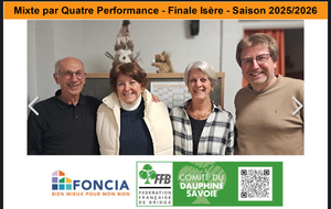 Mixte par  4 Performance. Finale de district