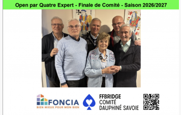 Open/4 Expert. Finale de Comité