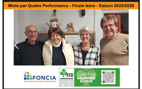 Mixte par  4 Performance. Finale de district